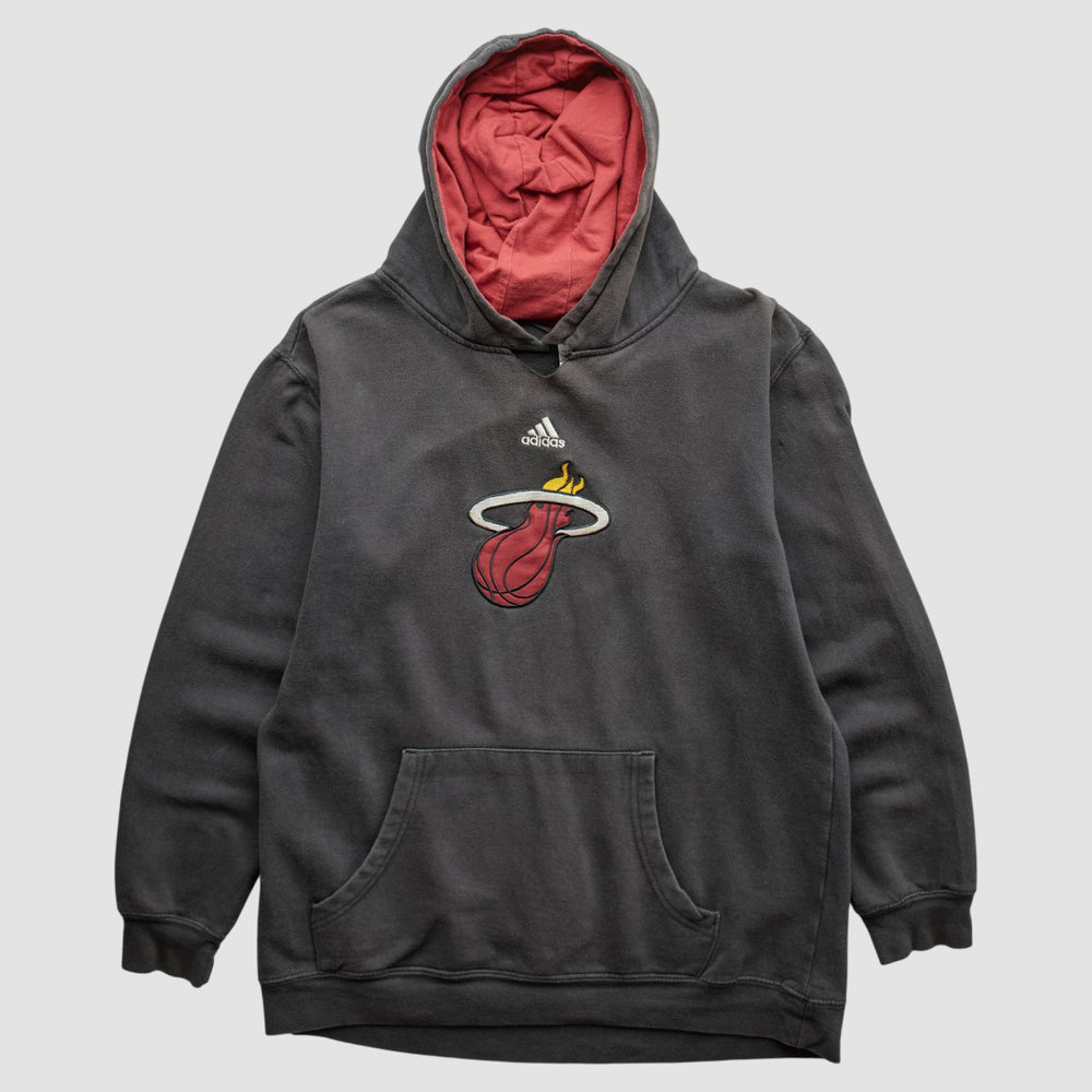 Miami Heat 2000s Pullover Sweatshirt Charcoal Vintage | Adidas Near Me