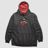 Miami Heat 2000s Pullover Sweatshirt Charcoal Vintage | Adidas Near Me