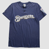 Milwaukee Brewers Majestic 2000s T-Shirt - Navy - Vintage - Fanatics Lifestyle