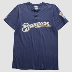 Milwaukee Brewers Majestic 2000s T-Shirt - Navy - Vintage - Fanatics Lifestyle