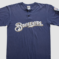 Milwaukee Brewers Majestic 2000s T-Shirt - Navy - Vintage - Fanatics Lifestyle