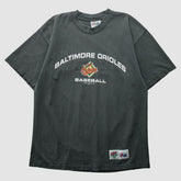Baltimore Orioles Majestic 1999 T-Shirt - Charcoal - XVintage - Fanatics Sale
