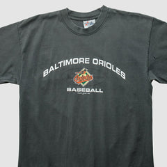 Baltimore Orioles Majestic 1999 T-Shirt - Charcoal - XVintage - Fanatics Sale