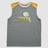 Fanatics Pittsburgh Steelers NFL 2000s Pullover Tank Heather Gray Vintage