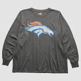 Fanatics Denver Broncos 2010s Long Sleeve T-Shirt Dark Heather Gray Vintage