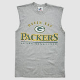 Fanatics Green Bay Packers Logo Athletic 2000s Tank Heather Gray Vintage