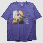 Colorado Rockies Lee Apparel 90s T-Shirt - Purple - Vintage - Fanatics Online
