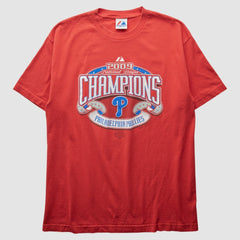 Philadelphia Phillies Majestic 2009 T-Shirt - Red - Vintage - Fanatics on Sale
