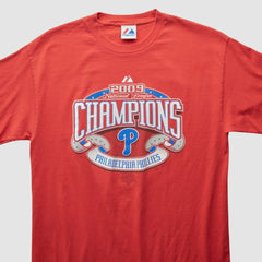 Philadelphia Phillies Majestic 2009 T-Shirt - Red - Vintage - Fanatics on Sale