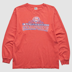 Philadelphia Phillies 2008 Long Sleeve T-Shirt - Red - Vintage - Fanatics Lifestyle