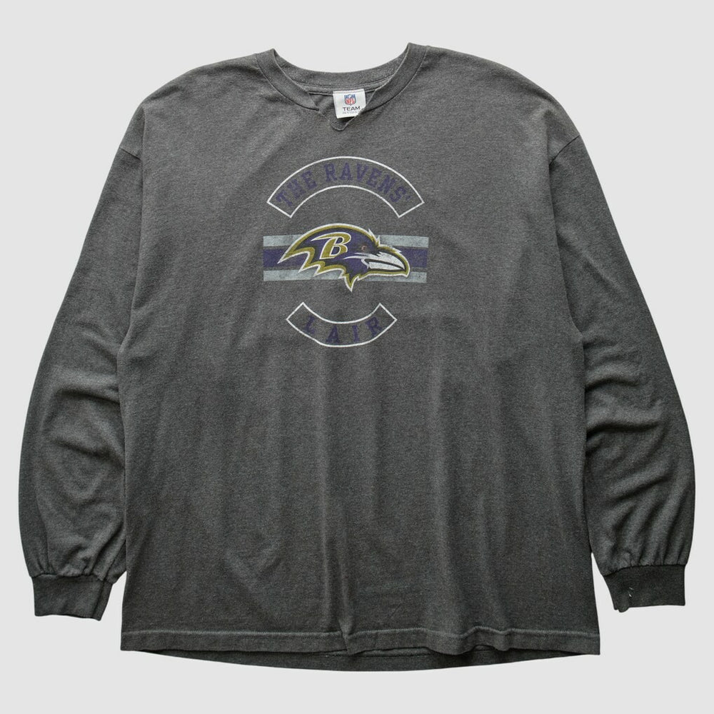 Fanatics Baltimore Ravens NFL 2010s Long Sleeve T-Shirt Dark Heather Gray Vintage