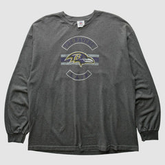 Fanatics Baltimore Ravens NFL 2010s Long Sleeve T-Shirt Dark Heather Gray Vintage