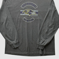 Fanatics Baltimore Ravens NFL 2010s Long Sleeve T-Shirt Dark Heather Gray Vintage