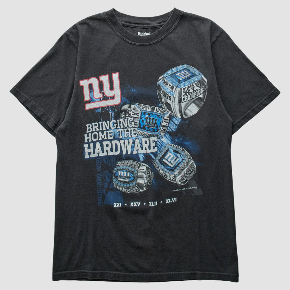 Fanatics New York Giants Reebok 2011 T-Shirt Black Vintage