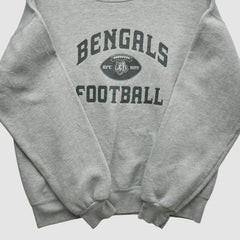 Fanatics Cincinnati Bengals NFL 2000s Pullover Sweatshirt Heather Gray Vintage