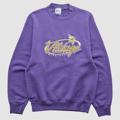 Fanatics Minnesota Vikings Pro Player 90s Pullover Sweatshirt Purple Vintage