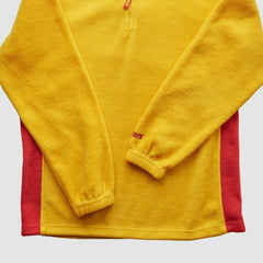 Fanatics Kansas City Chiefs NFL 2000s 1/4 Zip Sweatshirt Yellow Vintage