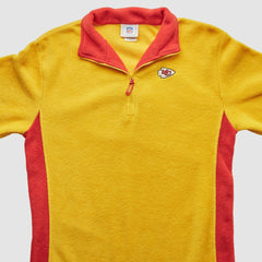 Fanatics Kansas City Chiefs NFL 2000s 1/4 Zip Sweatshirt Yellow Vintage