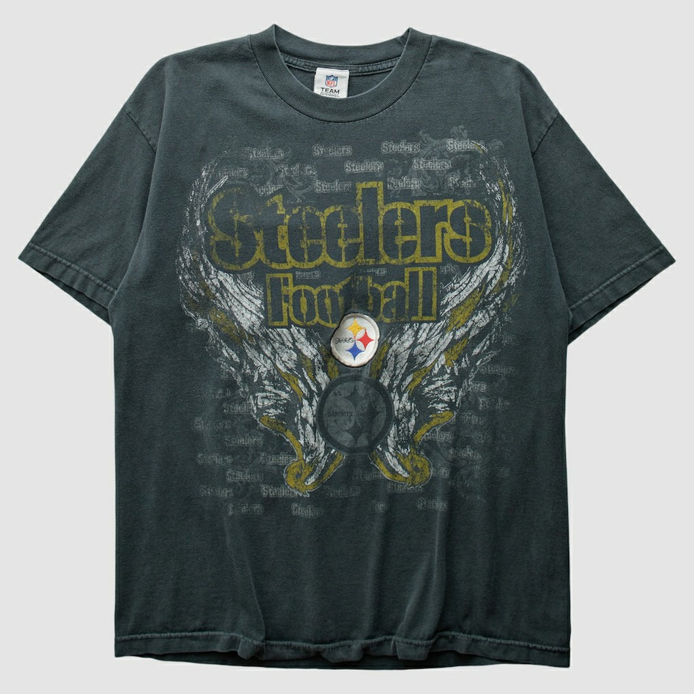 Fanatics Pittsburgh Steelers NFL 2010s T-Shirt Charcoal Vintage