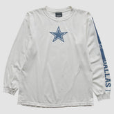 Fanatics Dallas Cowboys Reebok 2010s Long Sleeve T-Shirt White Vintage
