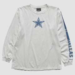 Fanatics Dallas Cowboys Reebok 2010s Long Sleeve T-Shirt White Vintage