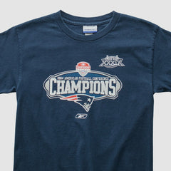 Fanatics New England Patriots Reebok 2004 T-Shirt Navy Vintage