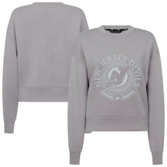 New Jersey Devils Levelwear Women's Slate & Snow Sponge Tri-Blend Sweatshirt - Gray - NHL 203561078