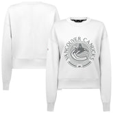 Vancouver Canucks Levelwear Women's Slate & Snow Sponge Tri-Blend Sweatshirt - White - NHL 203561100