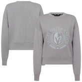 Vegas Golden Knights Levelwear Women's Slate & Snow Sponge Tri-Blend Sweatshirt - Gray - NHL 203561103