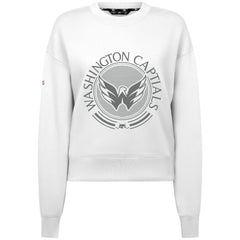 Washington Capitals Levelwear Women's Slate & Snow Sponge Tri-Blend Sweatshirt - White - NHL 203561104