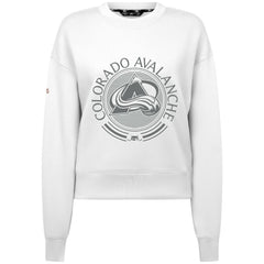 Colorado Avalanche Levelwear Women's Slate & Snow Sponge Tri-Blend Sweatshirt - White - NHL 203561107