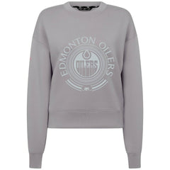 Edmonton Oilers Levelwear Women's Slate & Snow Sponge Tri-Blend Sweatshirt - Gray - NHL 203561117
