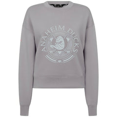 Anaheim Ducks Levelwear Women's Slate & Snow Sponge Tri-Blend Sweatshirt - Gray - NHL 203561120