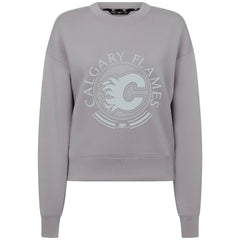 Calgary Flames Levelwear Women's Slate & Snow Sponge Tri-Blend Sweatshirt - Gray - NHL 203561131
