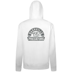 Nashville Predators Levelwear Podium Chenille Logo Full-Zip Hoodie - White - NHL 203561143
