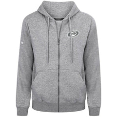 Carolina Hurricanes Levelwear Podium Chenille Logo Full-Zip Hoodie - Gray - NHL 203561148