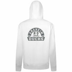 Anaheim Ducks Levelwear Podium Banner Arch Full-Zip Hoodie - White - NHL 203561176