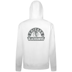 Chicago Blackhawks Levelwear Podium Banner Arch Full-Zip Hoodie - White - NHL 203561179