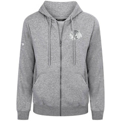Chicago Blackhawks Levelwear Podium Banner Arch Full-Zip Hoodie - Gray - NHL 203561180