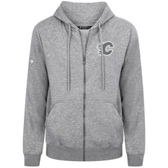 Calgary Flames Levelwear Podium Banner Arch Full-Zip Hoodie - Gray - NHL 203561192