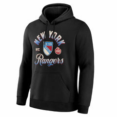 New York Rangers Fanatics Legacy Hoodie - Black - NHL 203561347