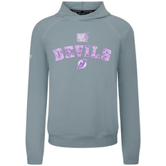 New Jersey Devils Levelwear Hockey Fights Cancer Mandate Tri-Blend Hoodie - Gray - NHL 203563889