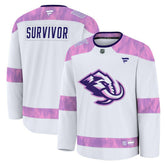 Utah Mammoth Fanatics Hockey Fights Cancer Survivor Practice Jersey - White - NHL 203564949
