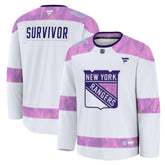 New York Rangers Fanatics Hockey Fights Cancer Survivor Practice Jersey - White - NHL 203564959