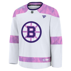 Boston Bruins Fanatics Hockey Fights Cancer Survivor Practice Jersey - White - NHL 203564961