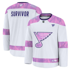 St. Louis Blues Fanatics Hockey Fights Cancer Survivor Practice Jersey - White - NHL 203564962