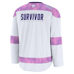 New Jersey Devils Fanatics Hockey Fights Cancer Survivor Practice Jersey - White - NHL 203564964