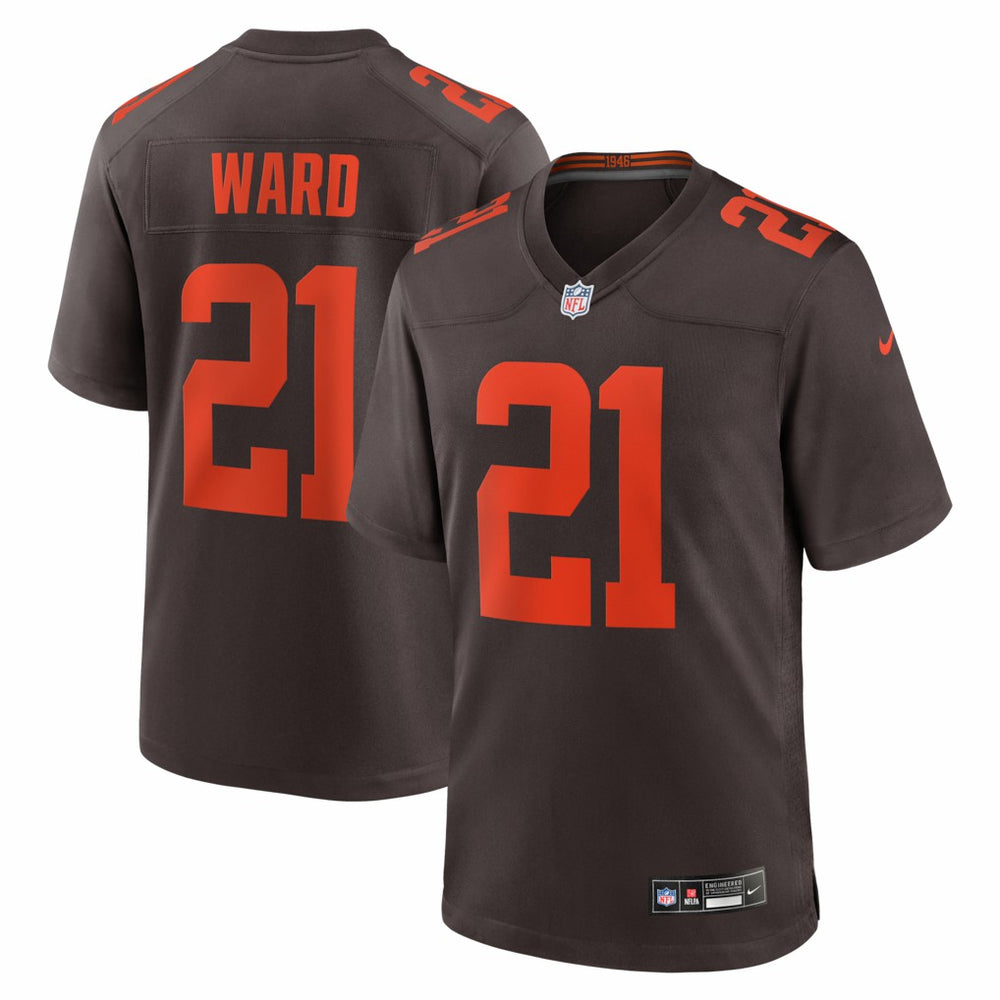 Nike Denzel Ward Cleveland Browns Alpha Dawg Game Jersey Brown