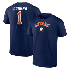 Carlos Correa Houston Astros Winning Streak Name & Number T-Shirt - Navy - MLB Online