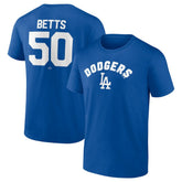 Mookie Betts Los Angeles Dodgers Winning Streak Name & Number T-Shirt - Royal - MLB on Sale